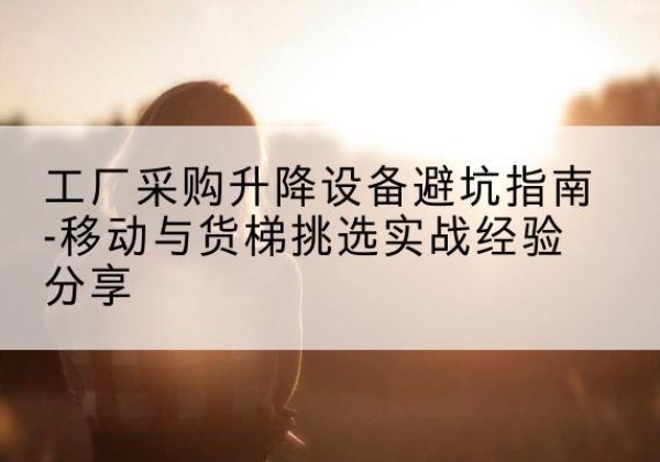 新野移动式升降机怎么选-工厂采购升降设备避坑指南-移动与货梯挑选实战经验分享
