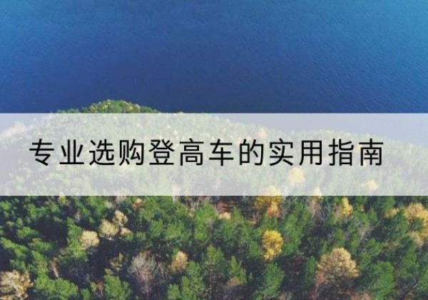 新野电动登高车厂家推荐-专业选购登高车的实用指南